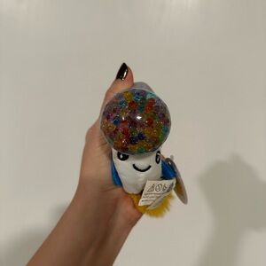 [set of 2: blue and red] The toy network squeezy bead rocket plush stress balls